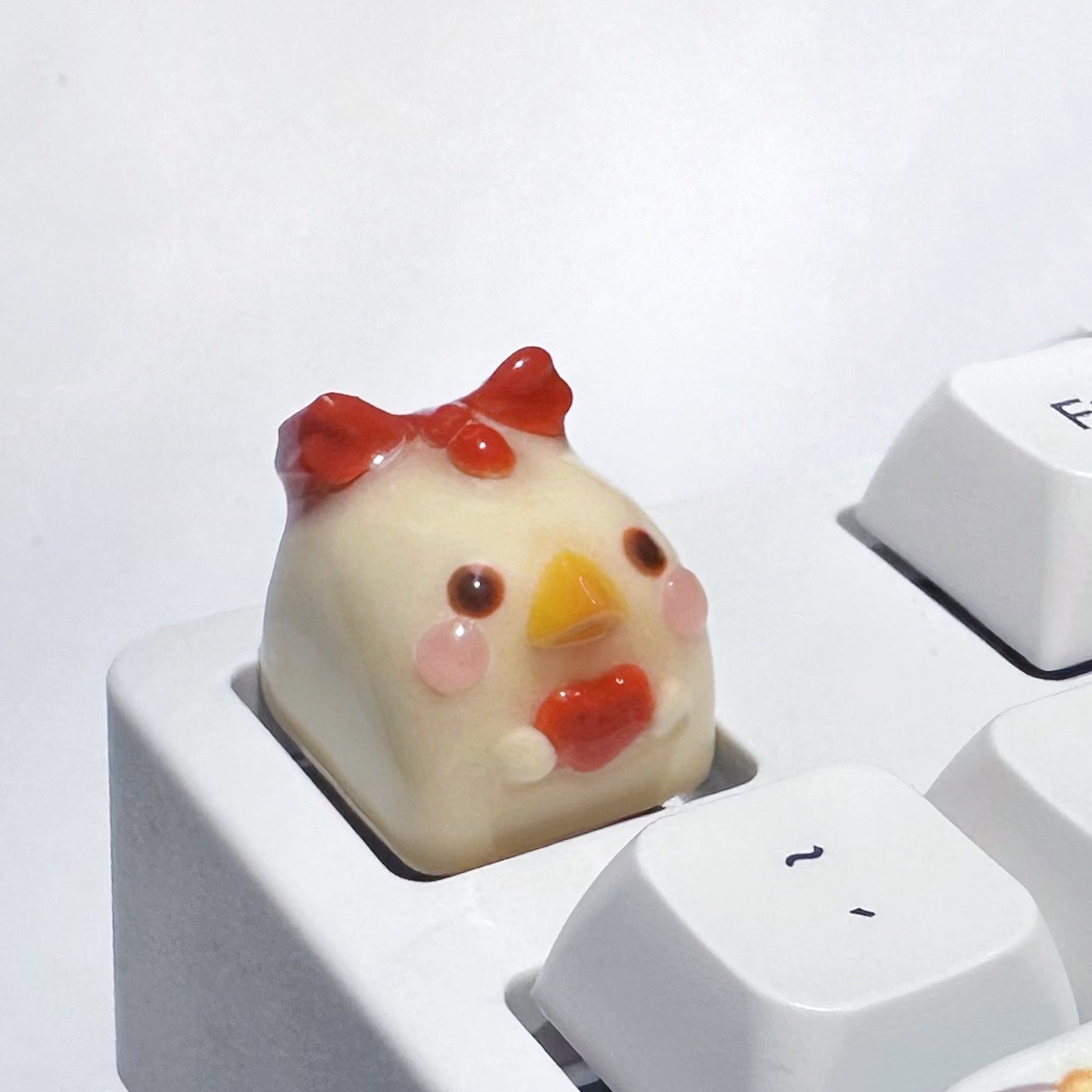 Handmade resin clay, stone plastic clay, personalized keycaps, artisankeycaps, mechanical keyboard decorative keycaps.
