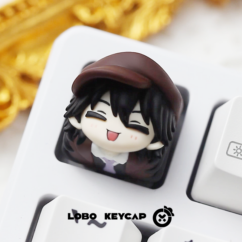 Bungo Stray Dogs multi-color resin molded personalized keycaps, metal keycaps around anime and game characters