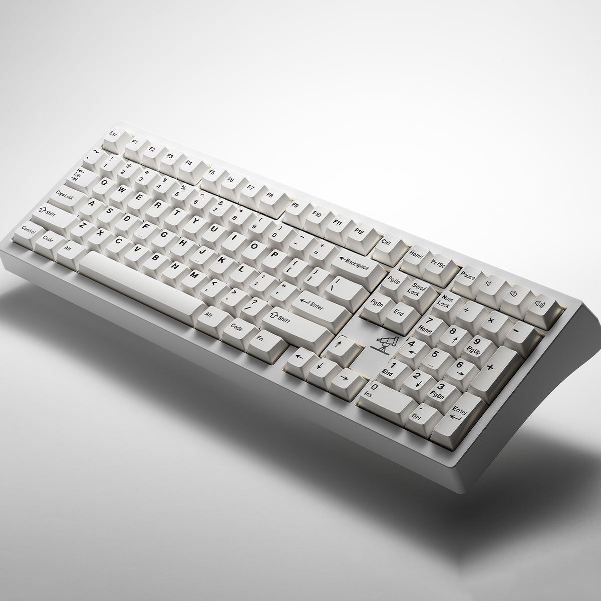 WOB Basic Black and White Theme Mechanical Keyboard Keycap Complete Set PBT Thermal Sublimation Original Factory Highly Personalized Keycap Set