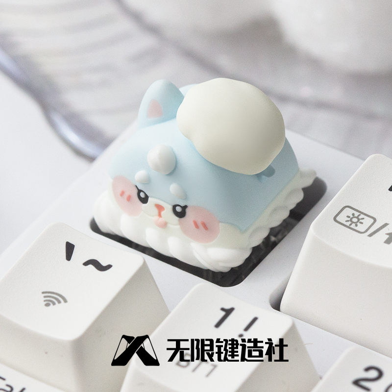 Original Dim sum biological cute keycap personality resin mechanical keyboard keycap