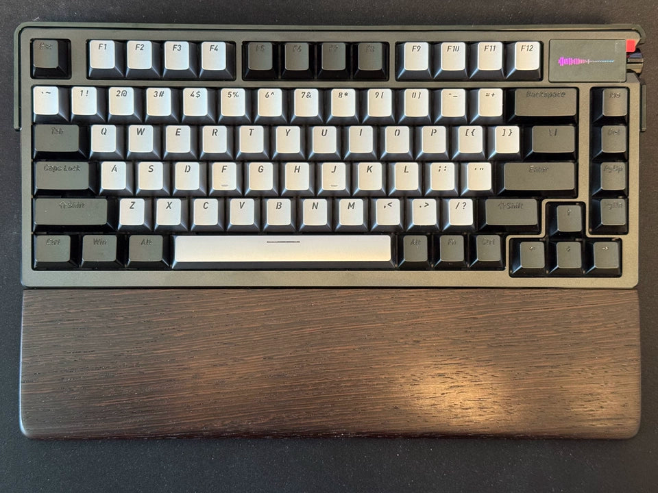 Aluminum alloy dark gray, light gray combination keycap set, personalized metal keycap set. Customized keycaps for creative culture