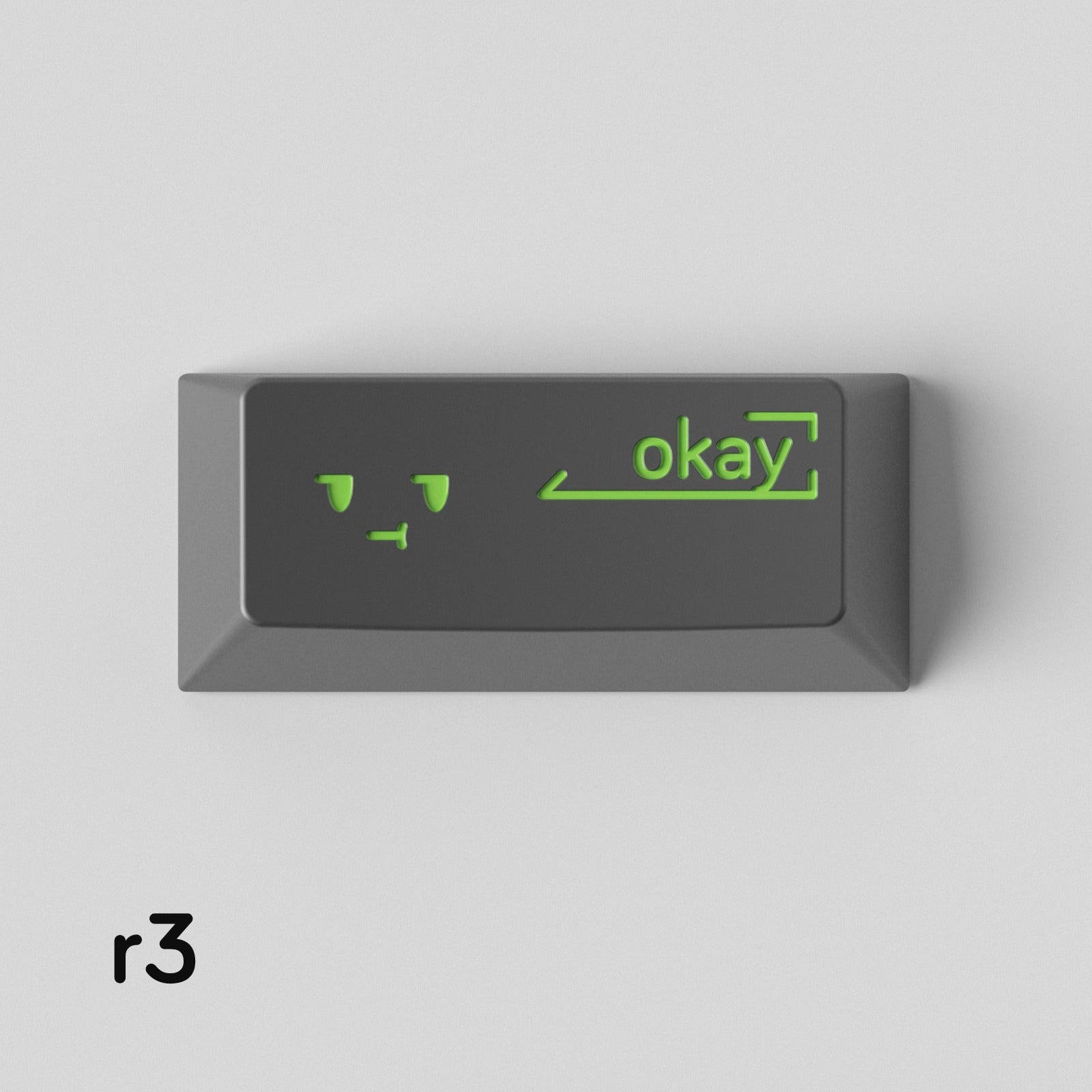 Simple smiley face expression personalized PC metal keycap smiley face customization mechanical keyboard customization keycap