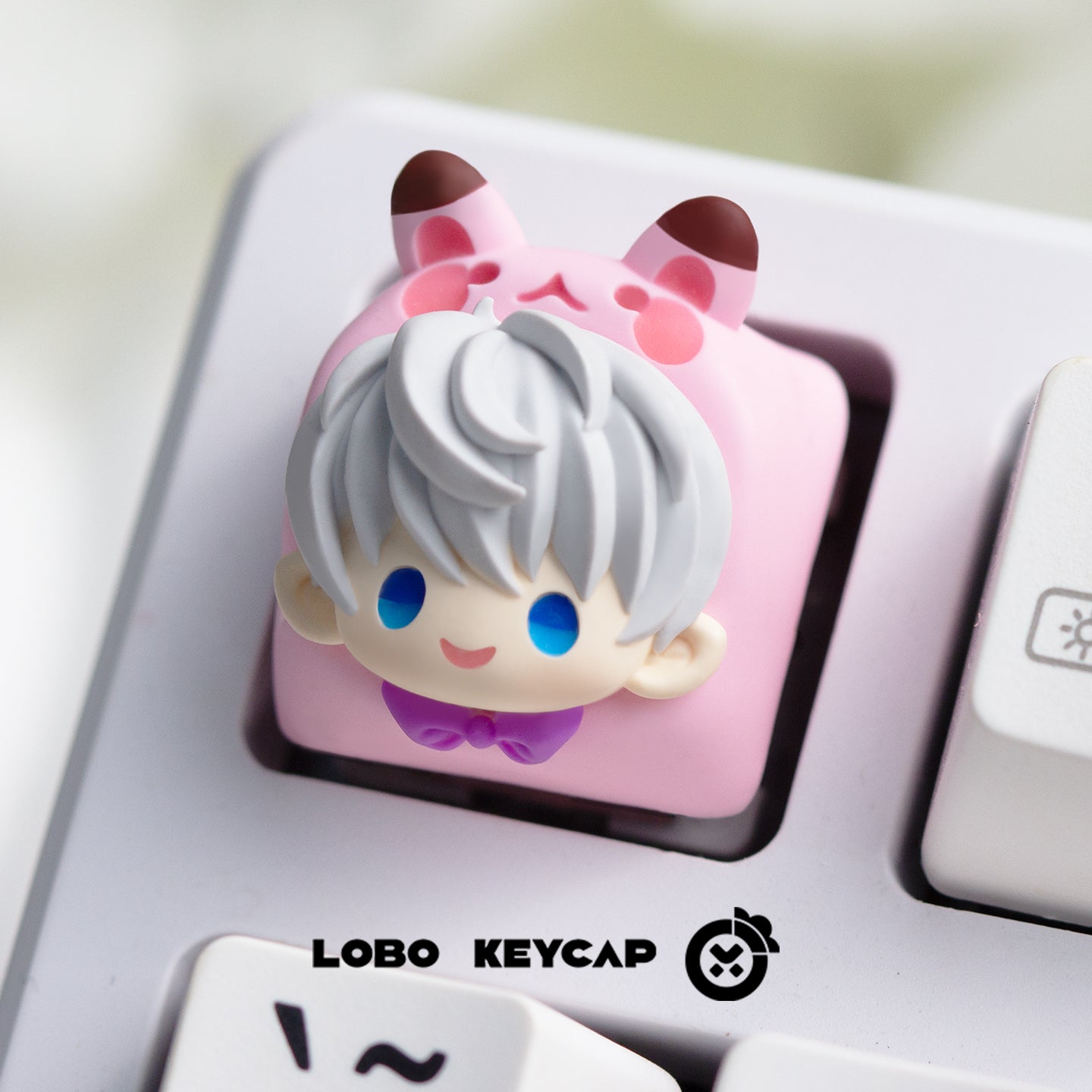 Love and Deepspace, Multi colored resin molded personalized keycaps, anime and gaming cultural peripheral products, resin decorative keycaps