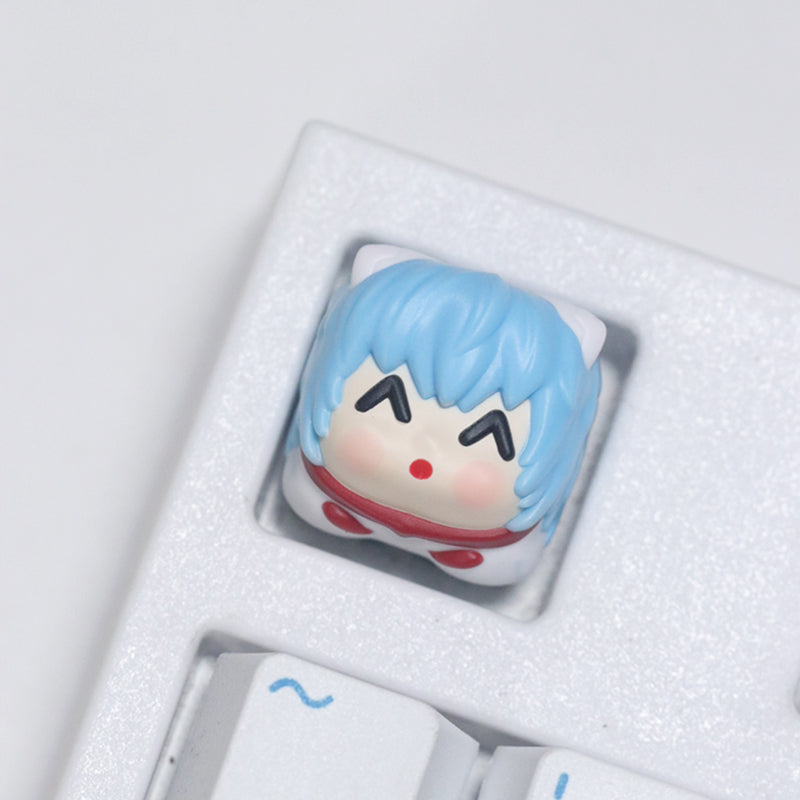 EVA,Multi-color resin, Cute styling version, resin personalized keycaps, anime and game character peripheral cultural creative keycaps