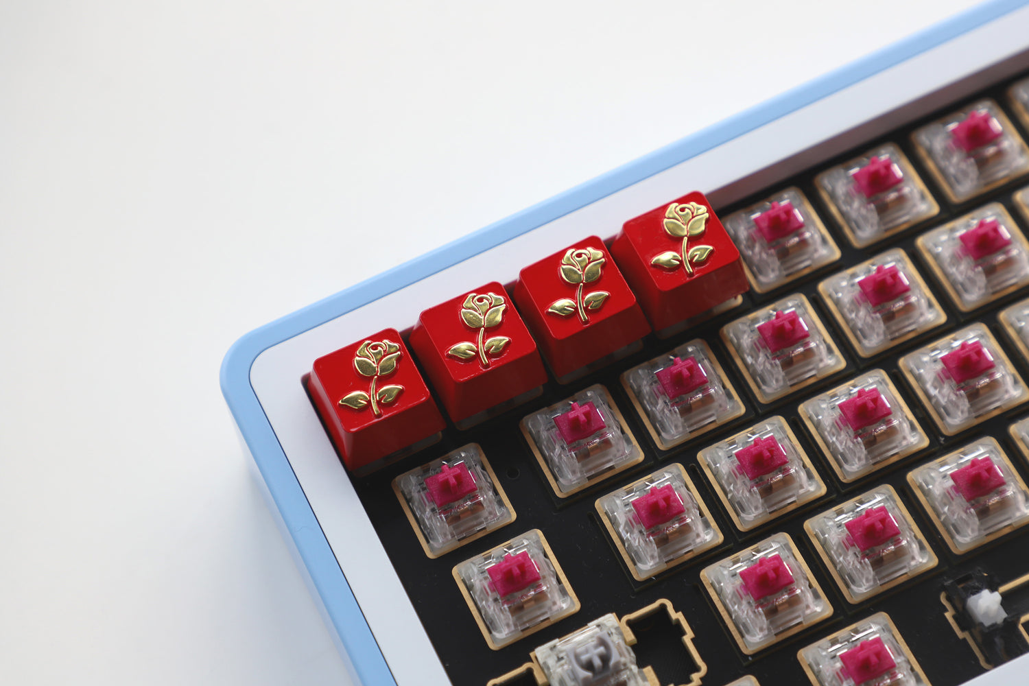 Love Letter Rose Metal Personalized Keycap Zinc Alloy, Metal Personalized Keycap, Minor Flaw Welfare