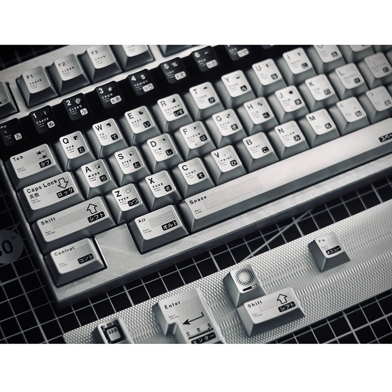Parameterized aluminum alloy CNC keycap set, metal personalized keycap original factory height set