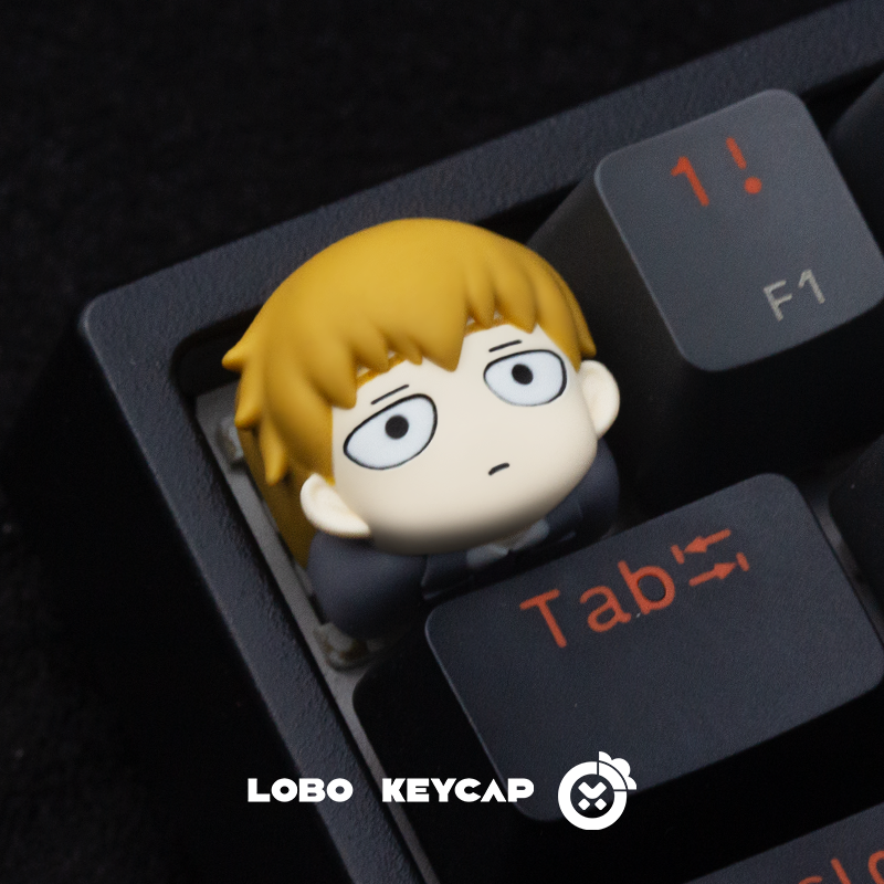 Mob Psycho 100,クボ/Simple themed keycaps, personalized resin peripherals, artistic keycaps