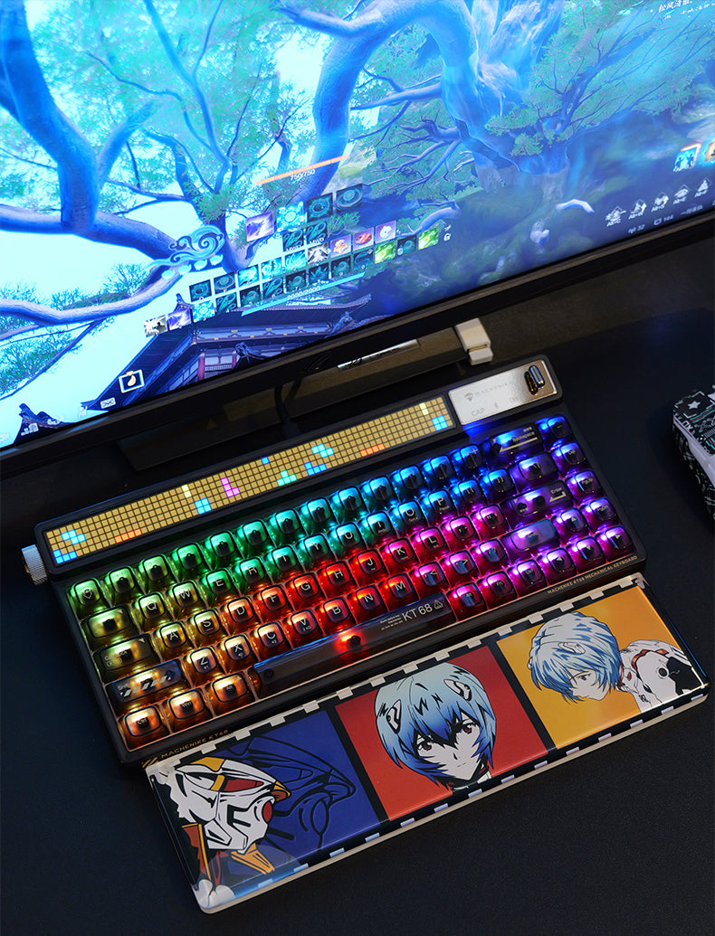 EVA, Ayanami Rei theme, 30CM length resin material keyboard holder. Keyboard peripheral accessories