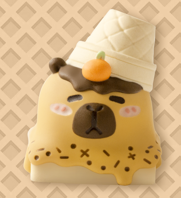 Egg tube series cute keycaps original personalized custom resin mechanical keyboard keycaps