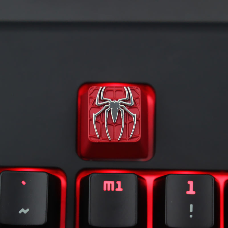 Marvel Cinematic Universe Avengers Spider Man Mechanical Keyboard Zinc Aluminum Metal Embossed Keycaps