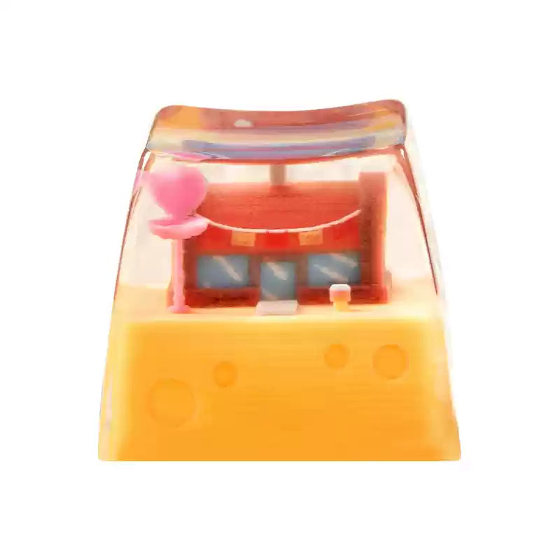 SpongeBob SquarePants Theme Series Resin Dropping Adhesive Personalized Keycaps, Artisankeycaps, Mechanical Keyboard Decorative Keycaps