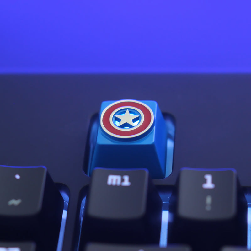 Marvel Cinematic Universe: Avengers, Captain America, Mechanical Keyboard, Zinc Aluminum Metal Keycaps