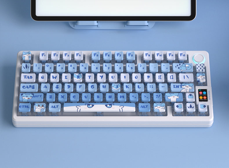 Palworld Theme Four sided Transparent Keycaps OEM Height PBT Thermal Sublimation Anime Game Theme Customized Keycaps