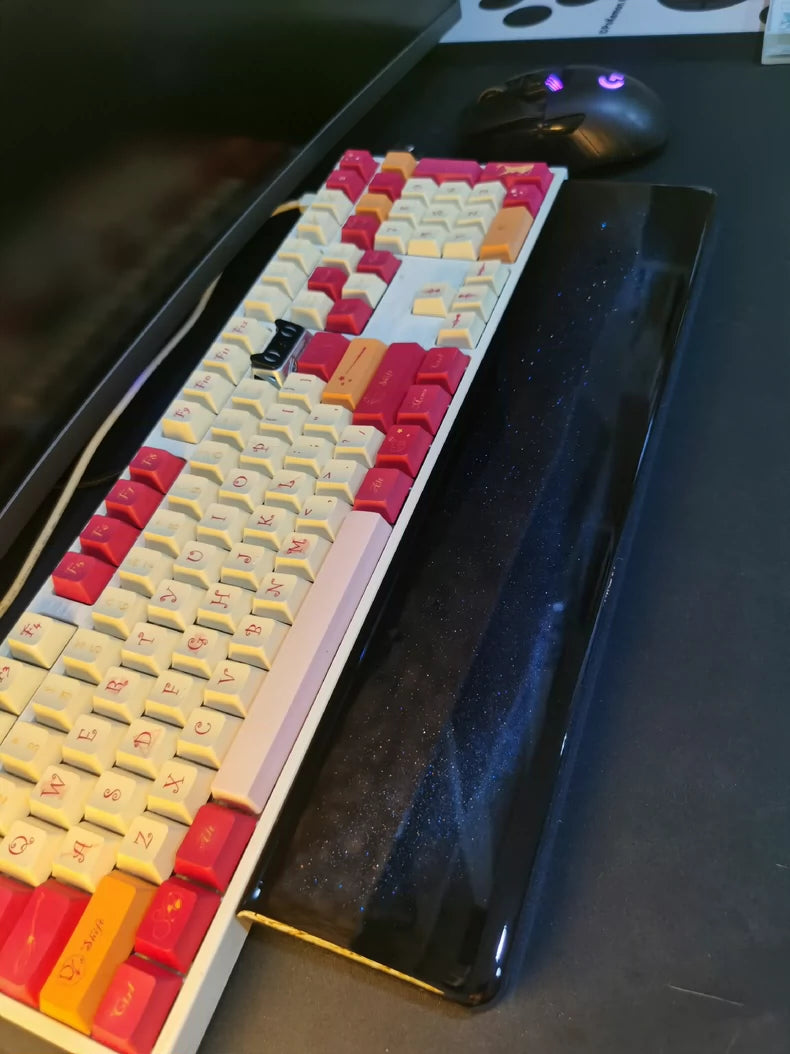 Star River Dream Flowing Sand Style, Keyboard Resin Hand Stand, Palm Stand, Keyboard Peripheral Accessories