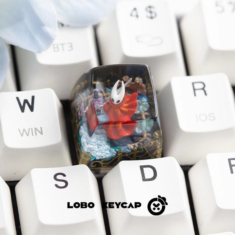 Hollow Knight, Hornet,1UCrystal drops of glue personalized keycaps, Anime game creative decoration keycaps