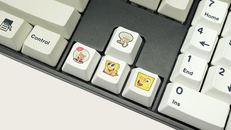 SpongeBob SquarePants, Heat Sublimation Personalized Pattern 1U, PTB Material Personalized Decorative Keycap Set