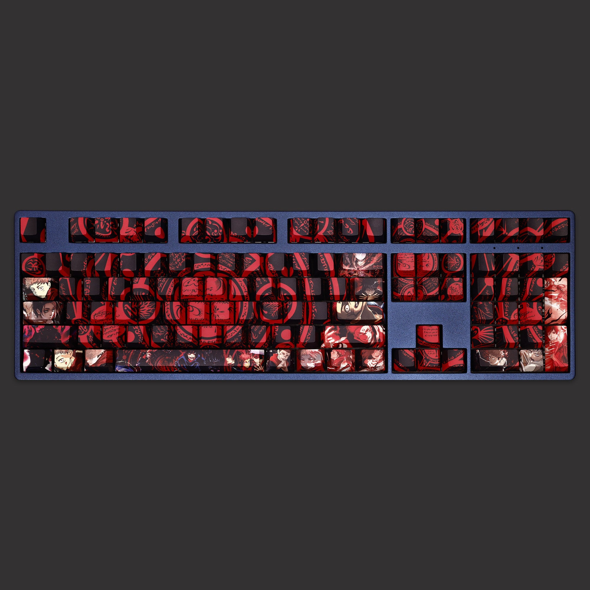 Jujutsu Kaisen Theme, PBT Material Five sided Heat Sublimation, Anime Game Series Personalized Set Decorative Keycaps