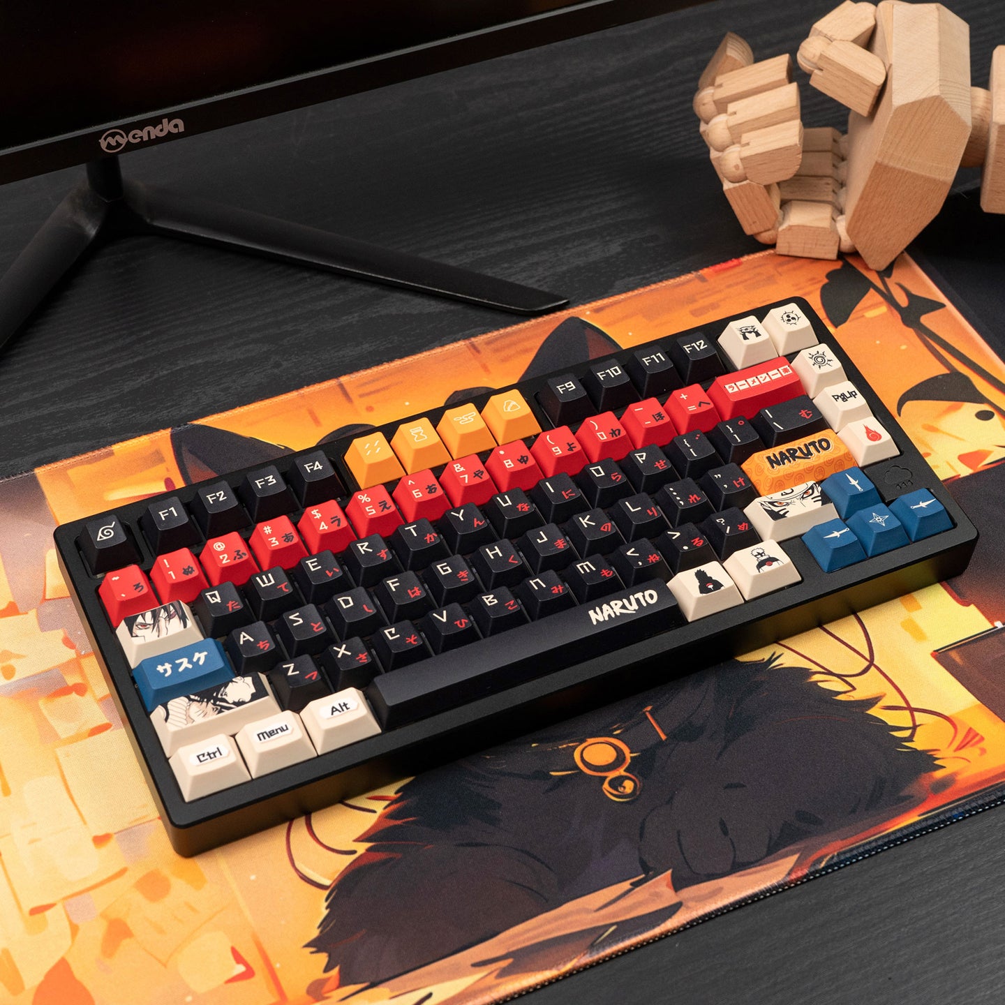 NARUTO -ナルト-theme mechanical keyboard set keycap animation peripheral anime PBT sublimation original factory height