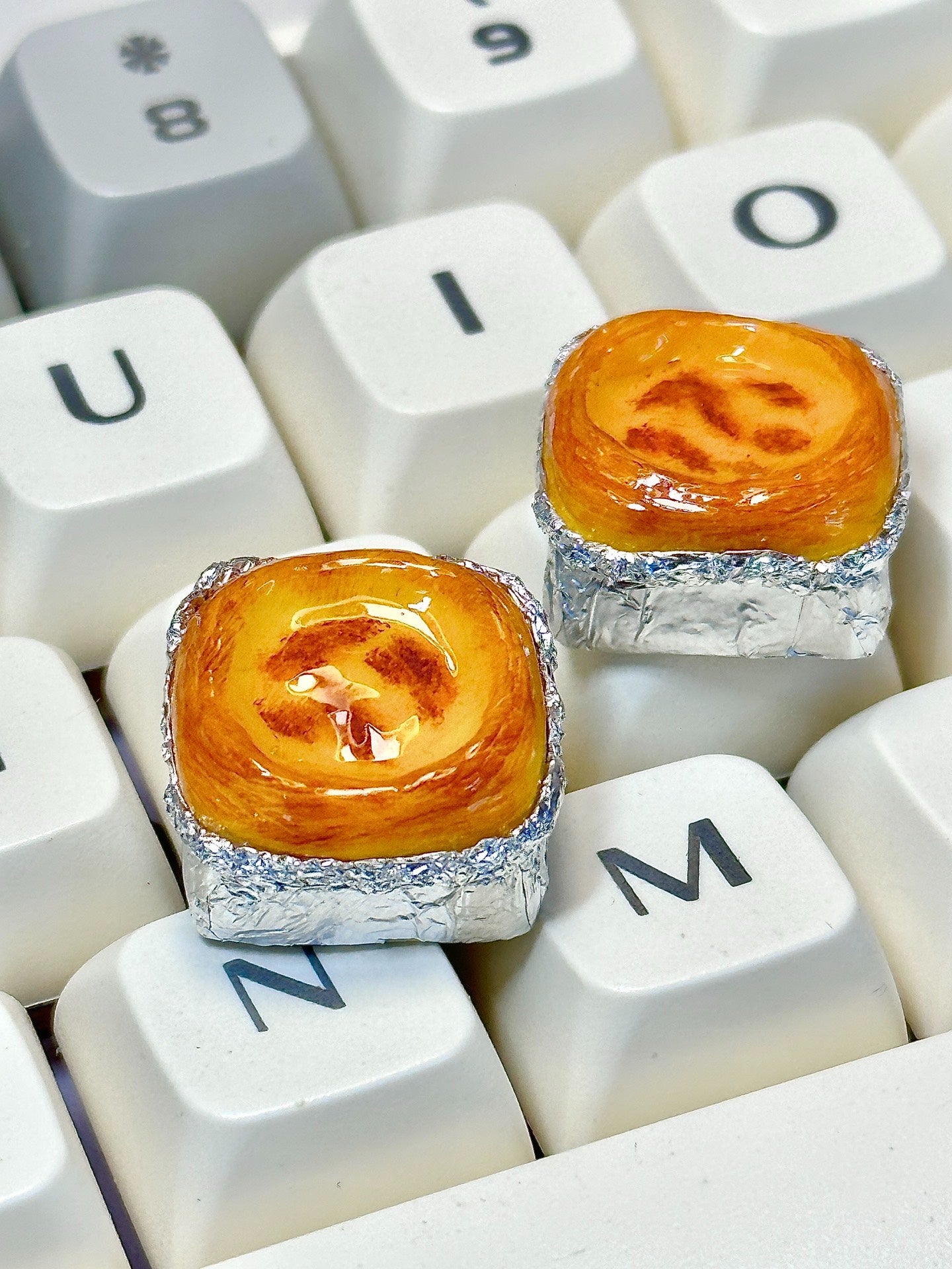 Food Collection, Handmade Resin Clay, Stone Plastic Clay, Personalized Keycaps, Artisankeycaps, Mechanical Keyboard Decorative Keycaps.