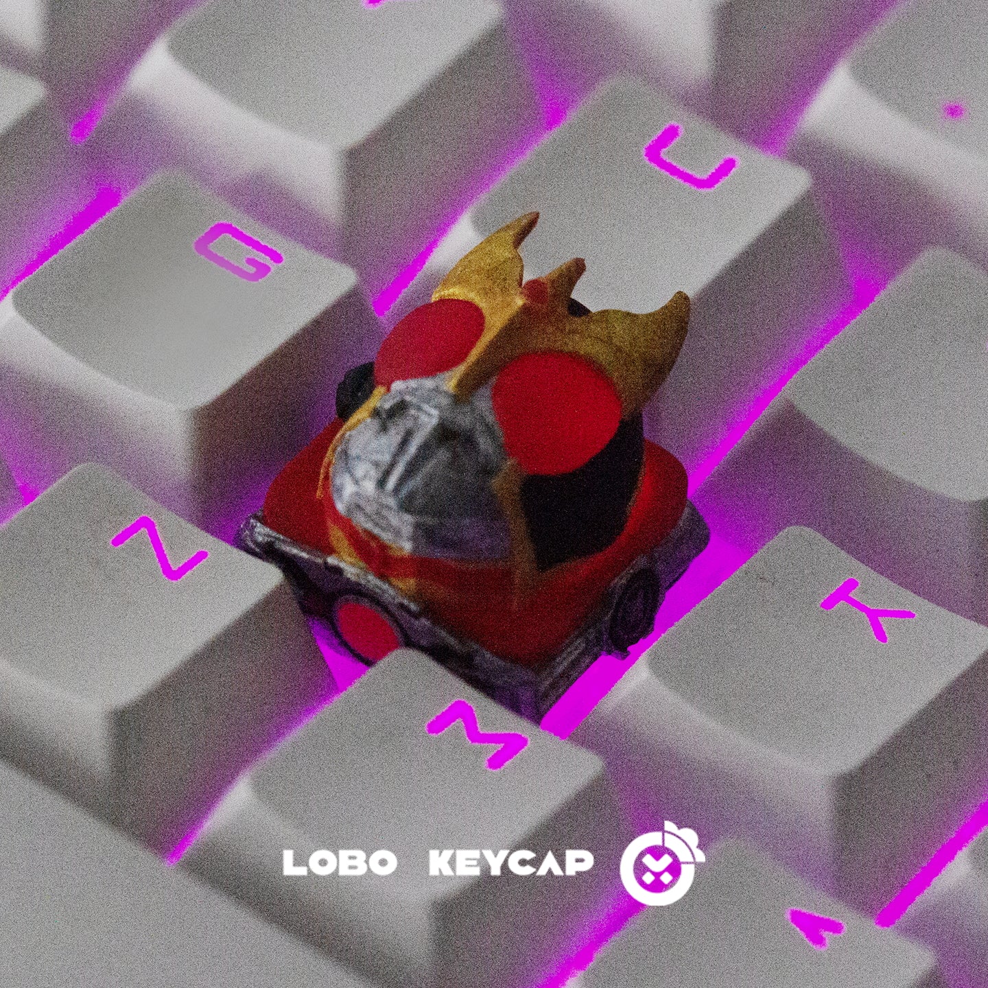 Masquerade Knight Resin Keycap Transparent KAMEN RIDER Personalized Resin anime Mechanical Keyboard Craftsman Keycap