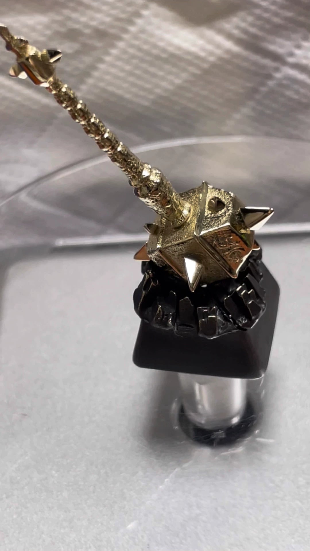 World of Warcraft, Sulfuras, Hand of Ragnaros, White copper personalized keycaps, metal keycaps for gaming peripherals