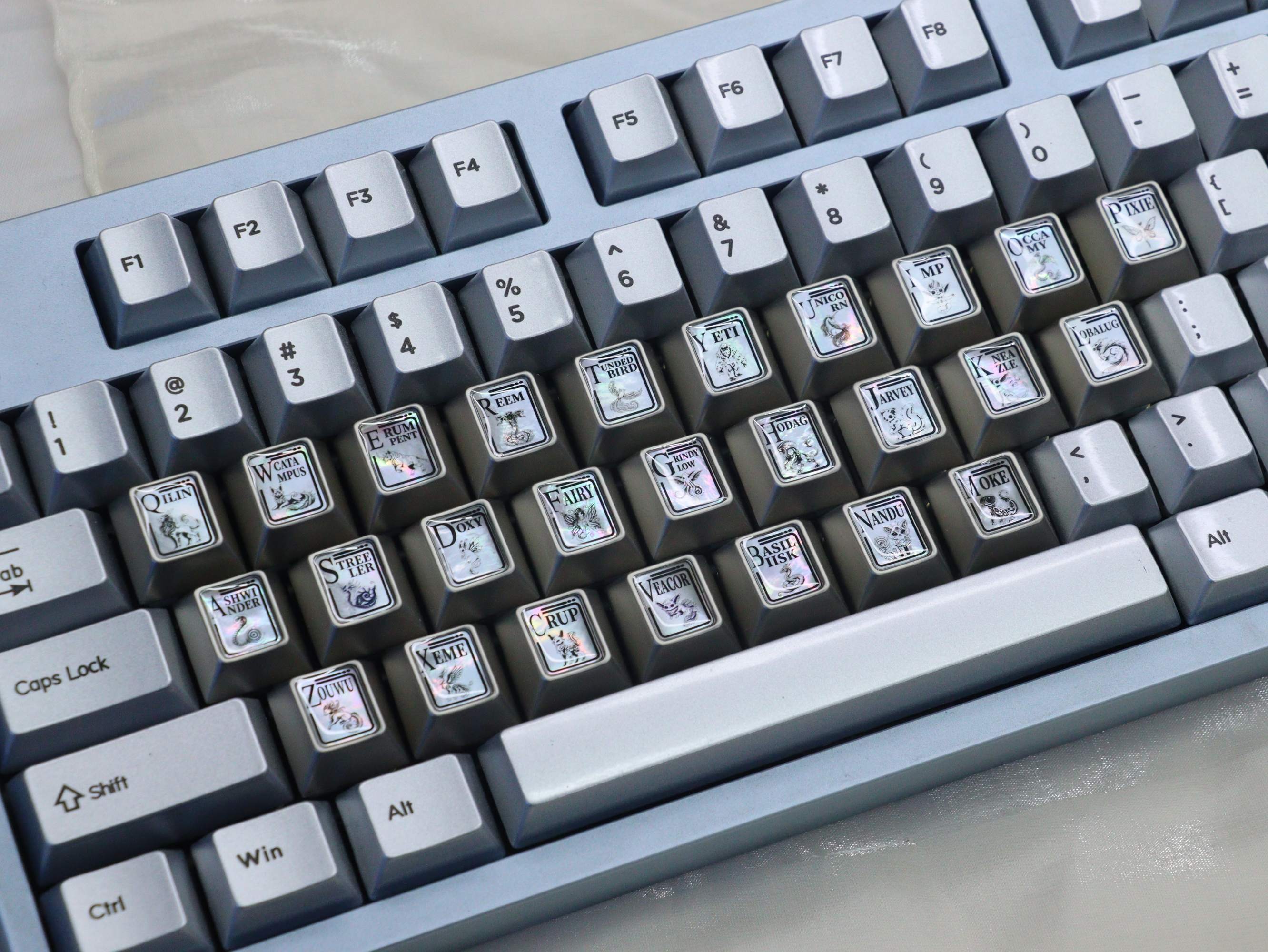 Fantastic Beasts and Where to Find Them, 26 letter area keycap original factory height metal keycap set