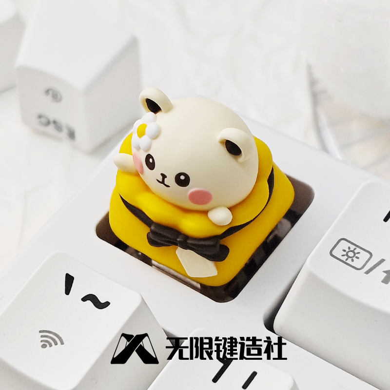 Original Candy Series Cute Candy House Mouse Personalized Custom Resin Single Key Cap