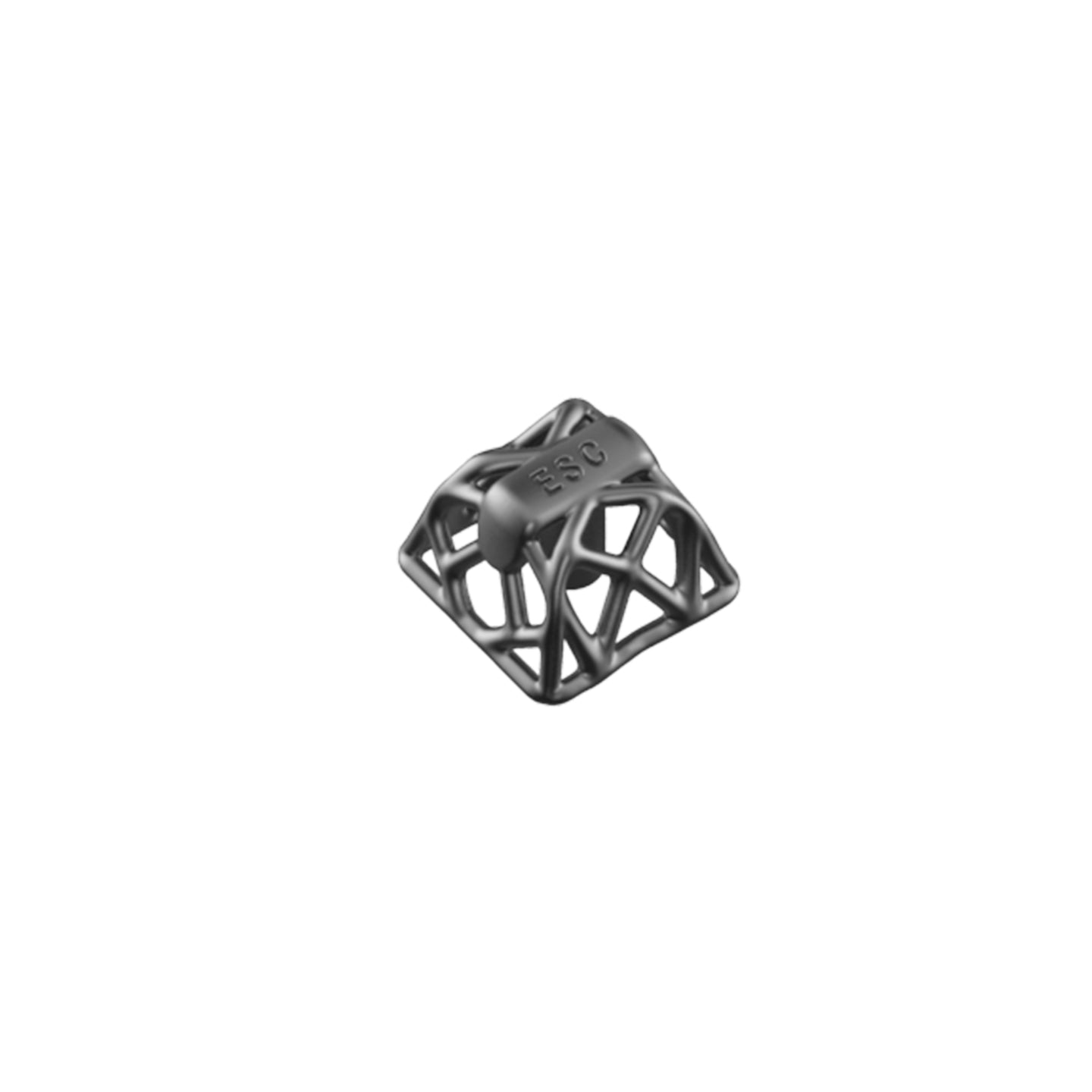 Imitation metal texture, hollow design, resin material, mechanical keyboard decorative keycaps with metal texture and personalized paint surface.
