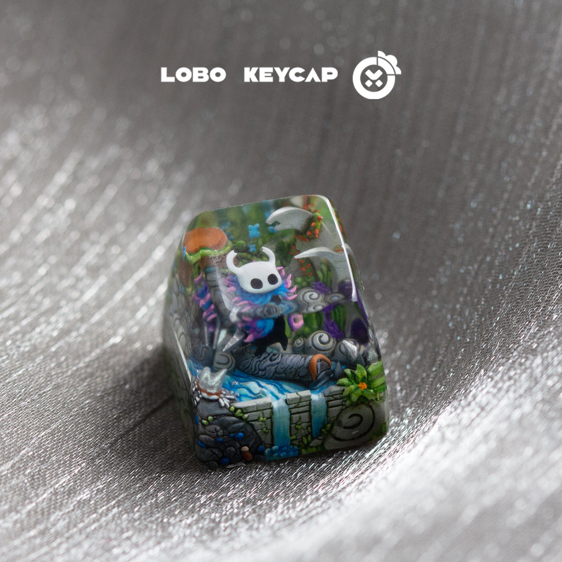 Hollow Knight, 1U Crystal drops of glue, artisankeycaps, SA height scene keycaps, decorative keycaps