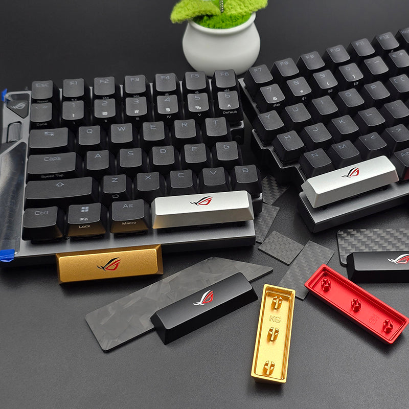 Aluminum alloy keycaps, personalized keycaps, space bar 3.125U space keycaps, metal CNC artistic keycaps, split keyboard, special specifications keycaps