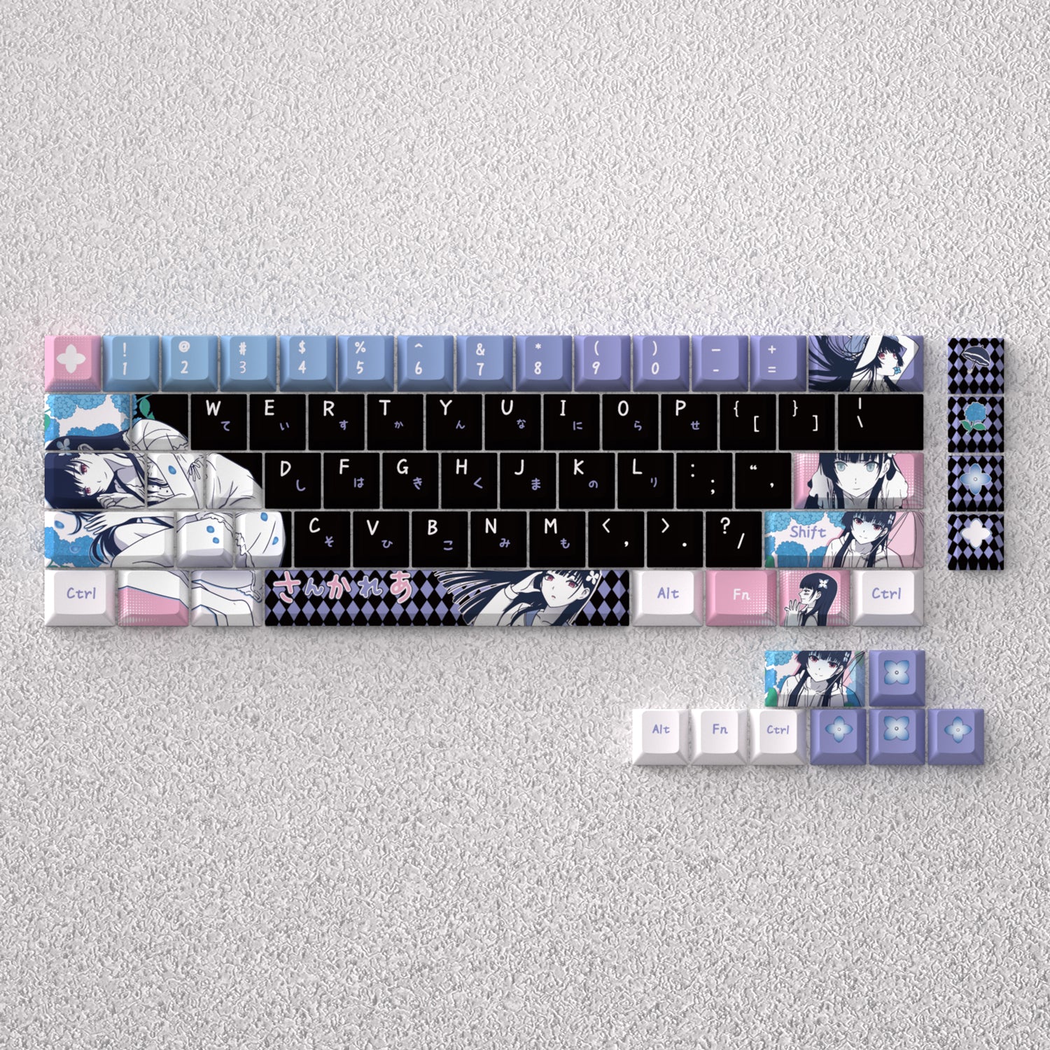 Sanka Rea Theme, Anime Game Creative Personalized Keycap Set PBT Material Original Factory Height Sublimation Printing