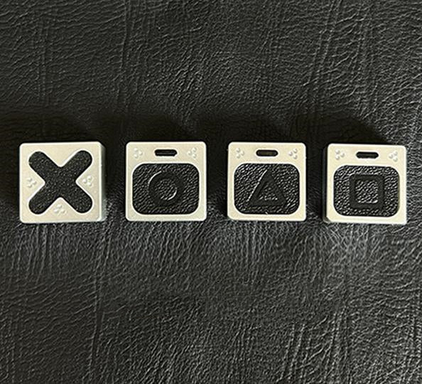 Genuine leather gaming blocks, personalized keycaps, directional keys, imitation metal coating, handmade leather keycaps, single creative keycaps, retro style keycaps