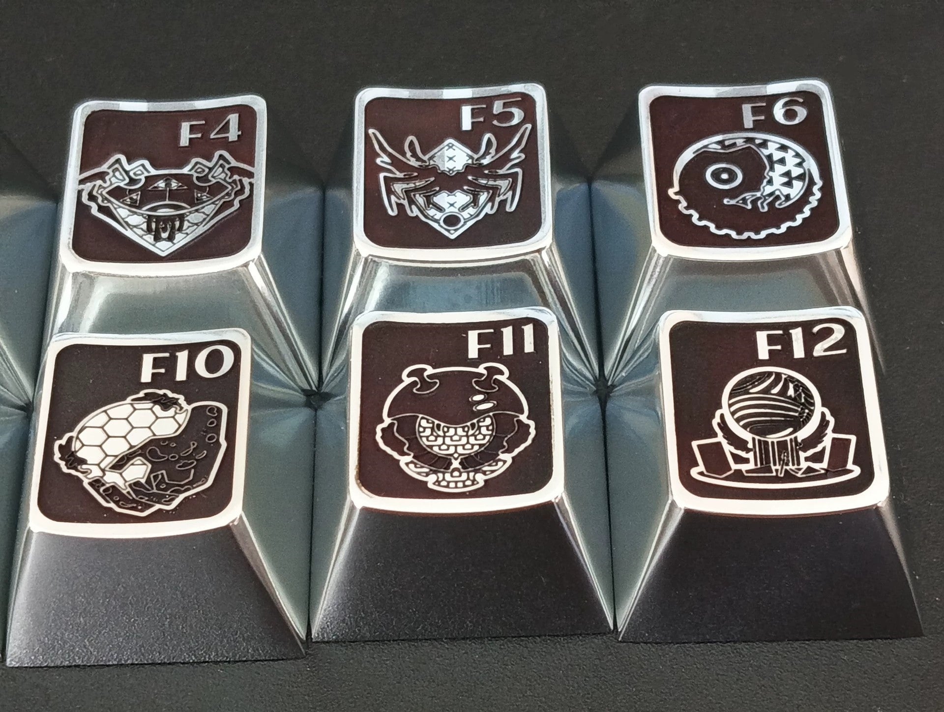 EVA,NEON GENESIS EVANGELION,Angel, A set of 12 F-zone (default zinc alloy) metal personalized keycaps, anime game monster villain metal keycaps.