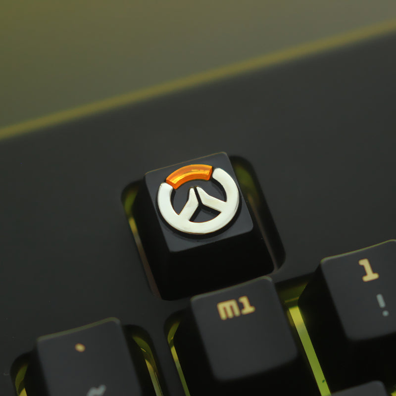 Overwatch Gaming Peripherals Mechanical Keyboard Zinc Aluminum Metal Transparent Personalized Keycaps