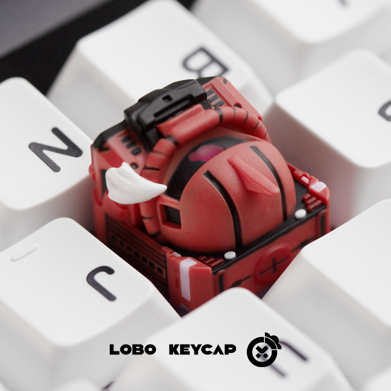 Mobile Suit Gundam MS-05 Keycap Personalized Resin Art Keycap Mechanical Keyboard Transparent Keycap