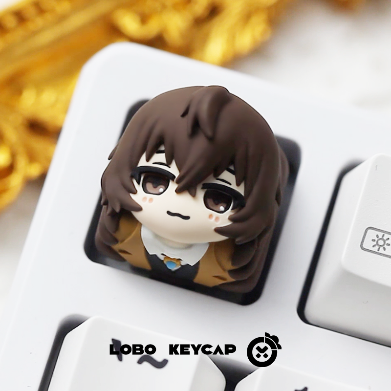 Bungo Stray Dogs multi-color resin molded personalized keycaps, metal keycaps around anime and game characters