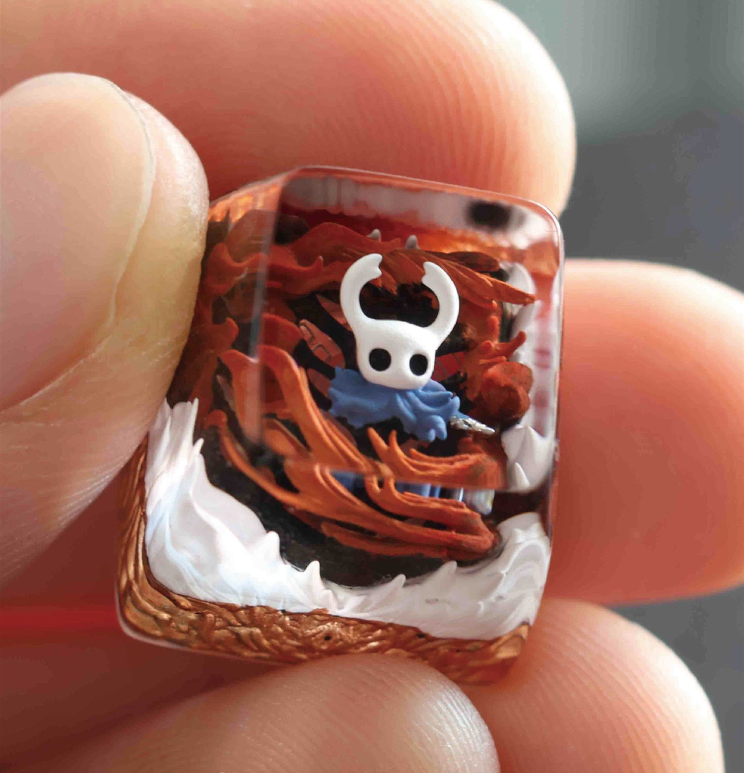 Hollow Knight, Crystal drops of glue personalized keycaps, game art keycaps, decorative keycaps