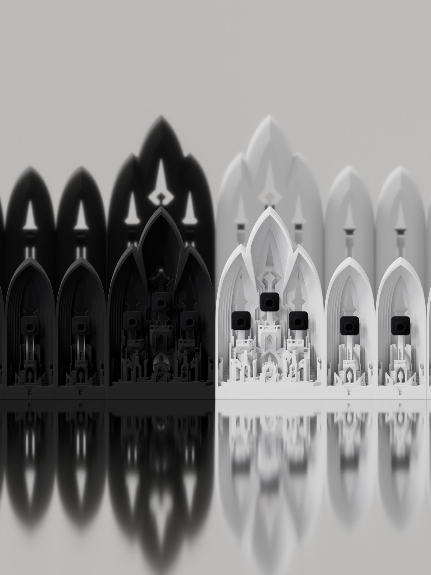 Personalized keycap display rack 3D printing molding in the hall