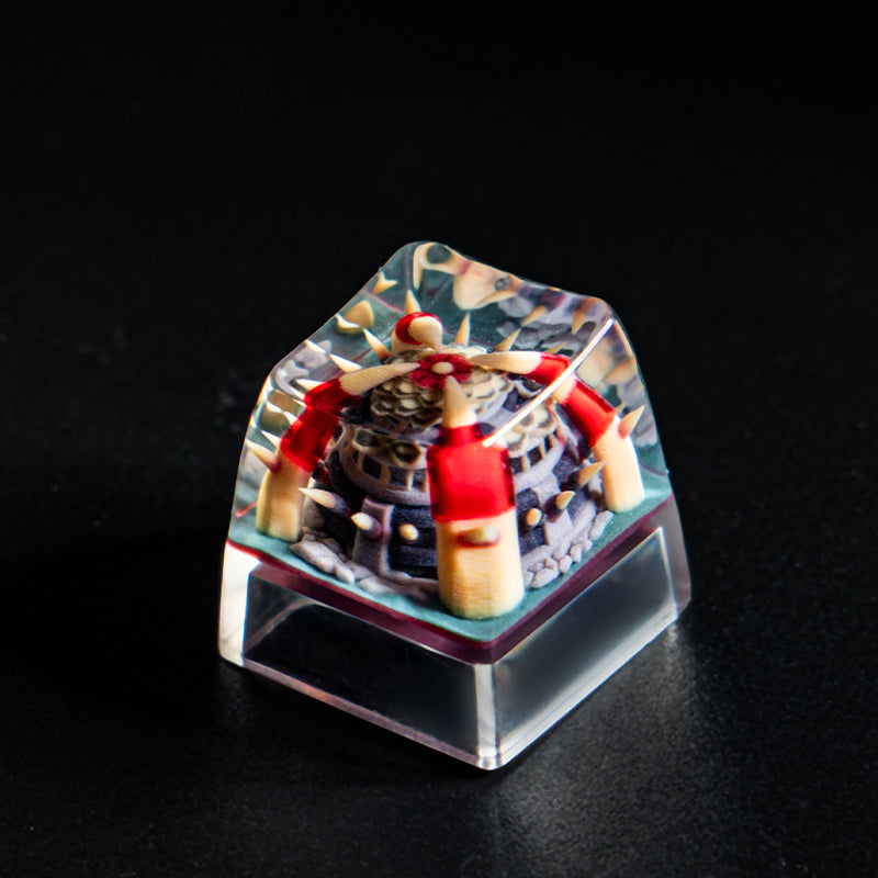 Warcraft Resin Personalized Keycaps, Tongling Tower Moon Well Farm Cave 3D Stereoscopic Keycaps