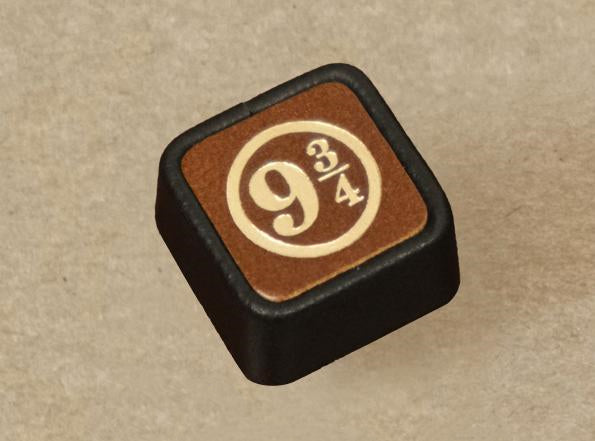 Harry Potter Handmade 1U Genuine Leather Handmade Keycaps Mechanical Keyboard Decorative Keycaps Retro Style Art Keycaps