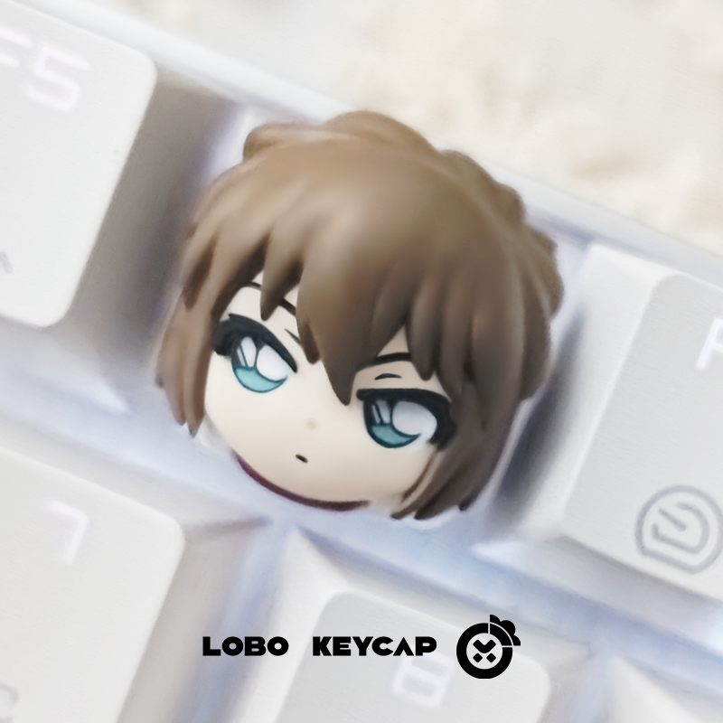 DetectiveConan, Multi colored resin molding, resin personalized keycaps, craftsman keycaps, decorative keycaps