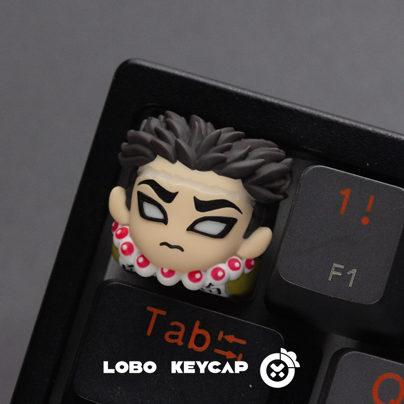 Demon Slayer, Character multi-color resin molded artisankeycaps, personalized keycaps