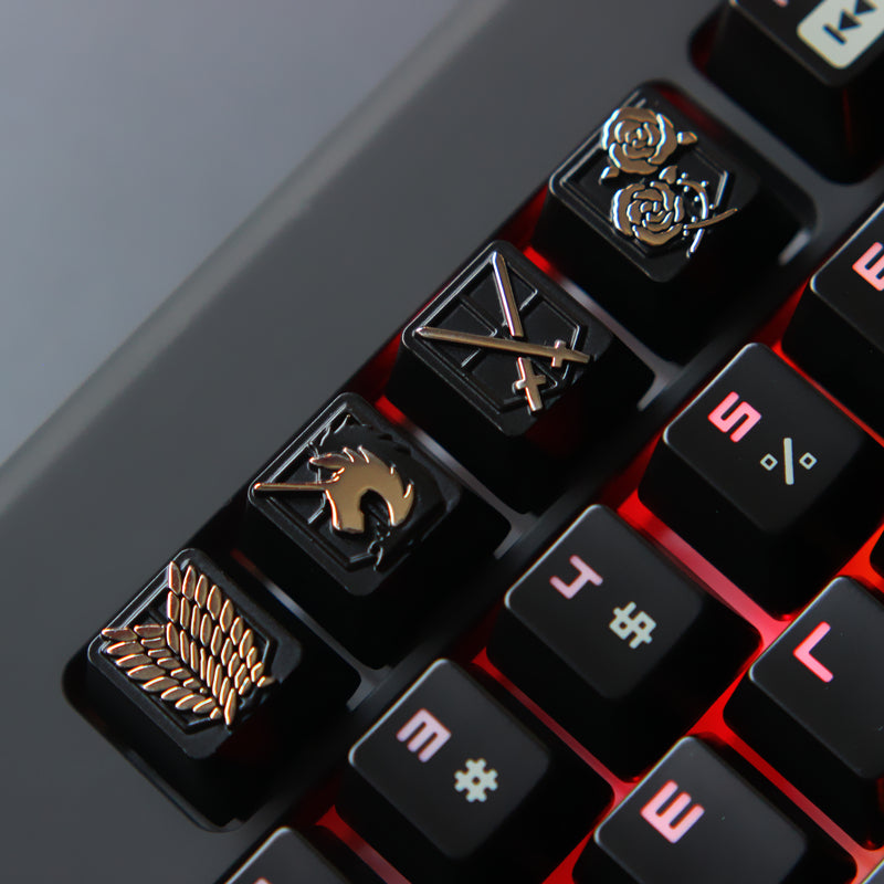 Four Major Corps Freedom Wings Zinc Aluminum Alloy Metal Keycaps