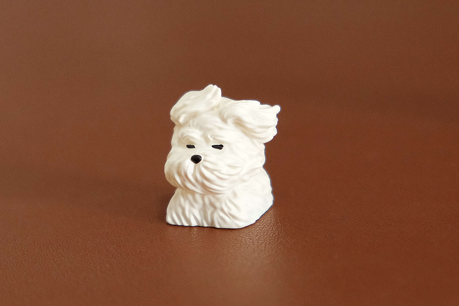 Messy puppy Schnauzer personality keycaps, resin personality keycaps, decorative keycaps