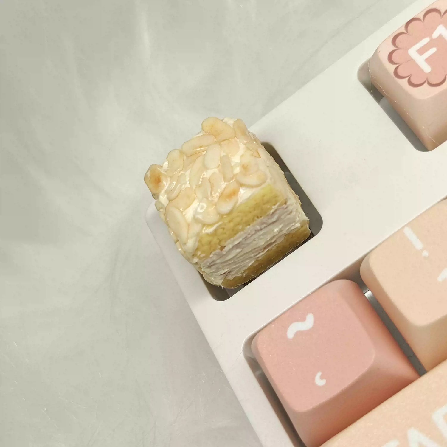 Food Collection, Handmade Resin Clay, Stone Plastic Clay, Personalized Keycaps, Artisankeycaps, Mechanical Keyboard Decorative Keycaps.