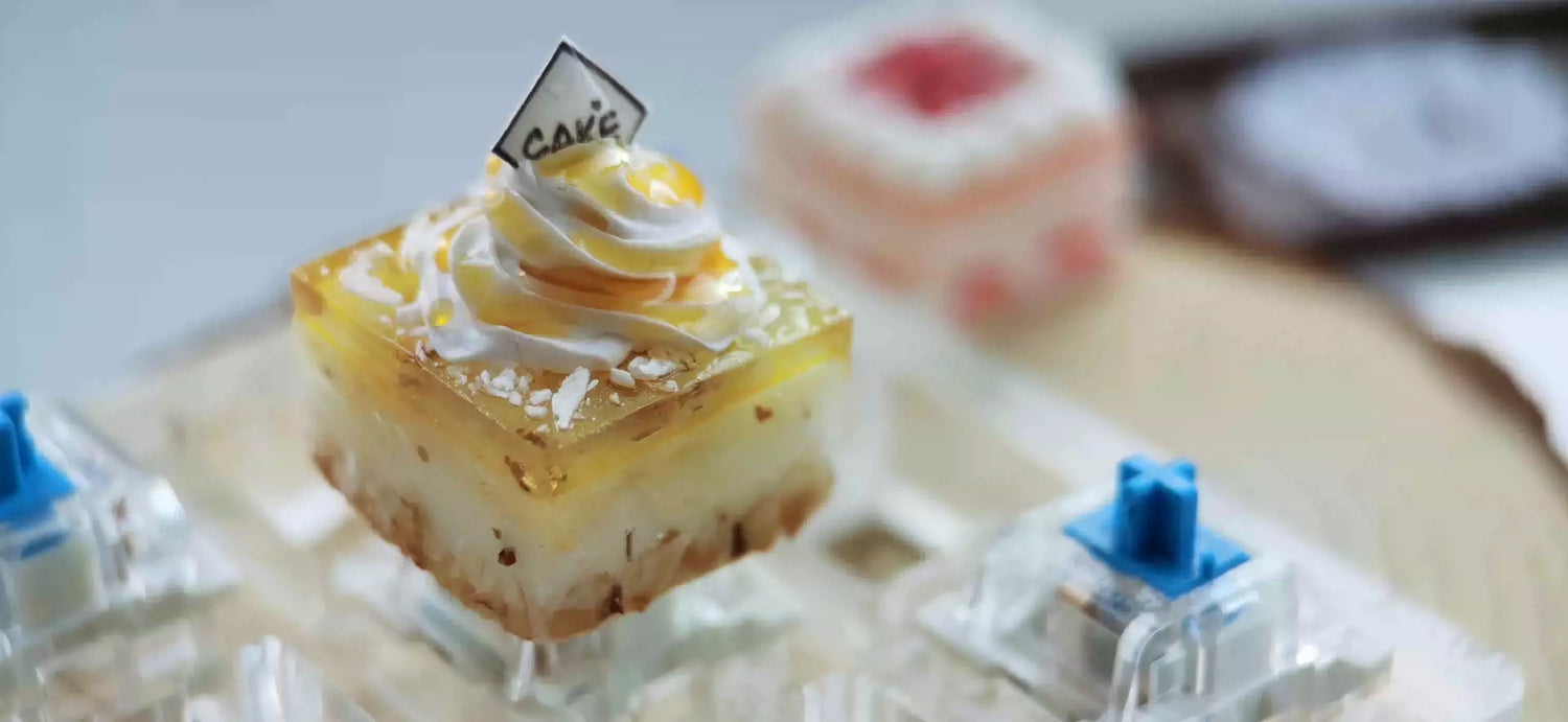 Food Collection, Handmade Resin Clay, Stone Plastic Clay, Personalized Keycaps, Artisankeycaps, Mechanical Keyboard Decorative Keycaps.