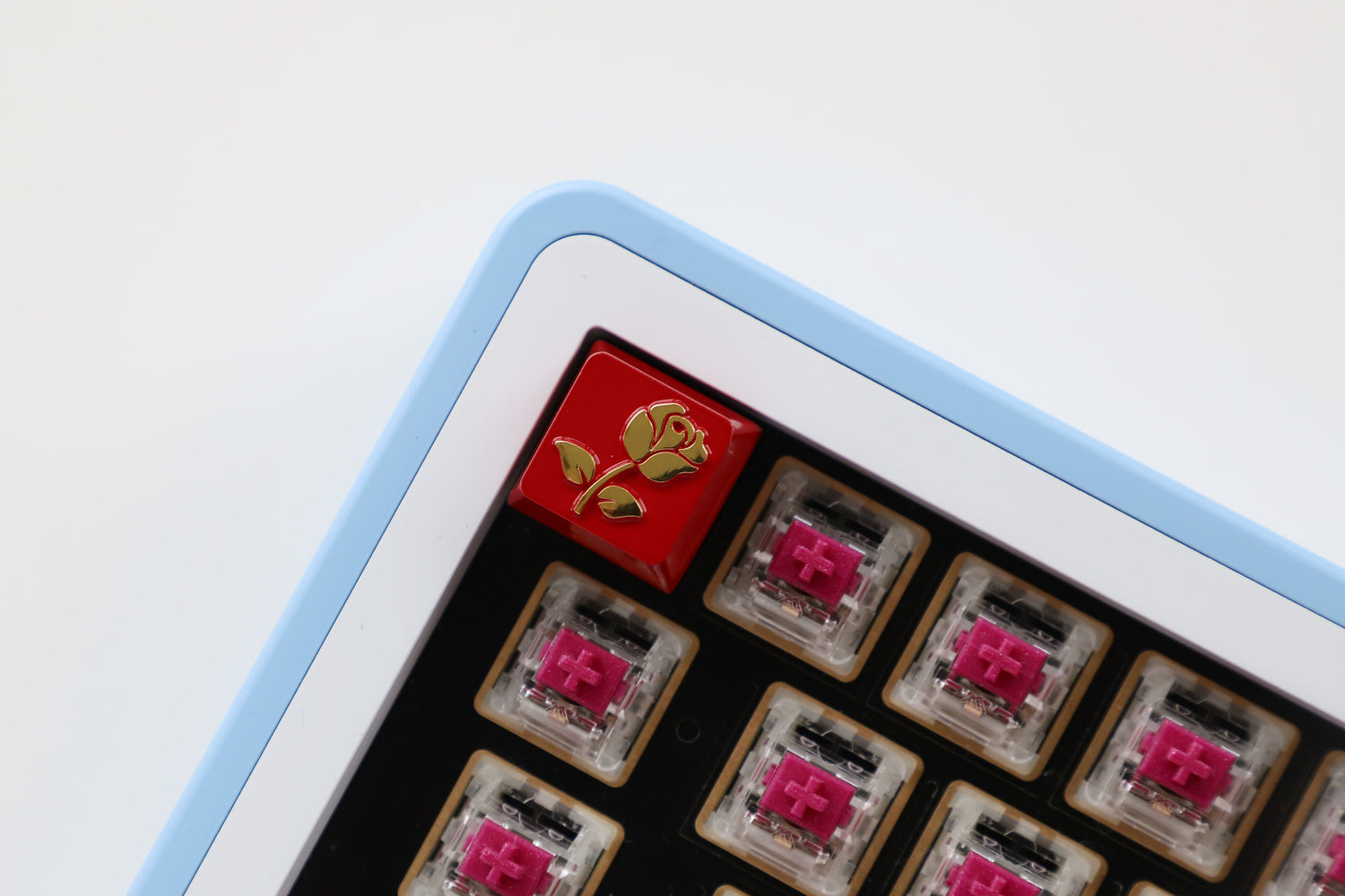 Love Letter Rose Metal Personalized Keycap Zinc Alloy, Metal Personalized Keycap, Minor Flaw Welfare
