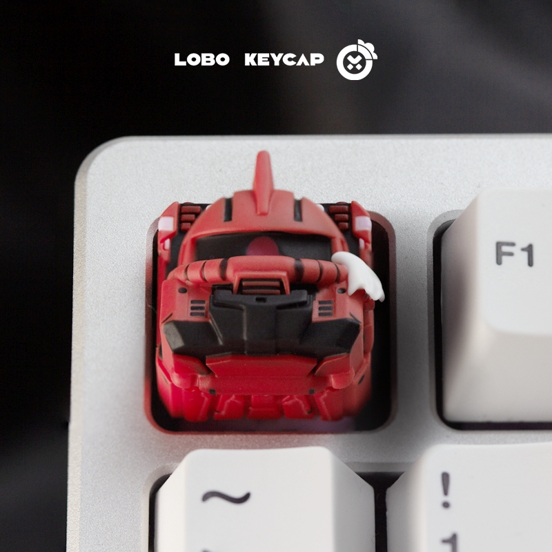 Mobile Suit Gundam MS-05 Keycap Personalized Resin Art Keycap Mechanical Keyboard Transparent Keycap