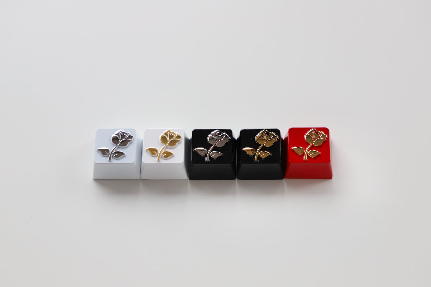 Love Letter Rose Metal Personalized Keycap Zinc Alloy, Metal Personalized Keycap, Minor Flaw Welfare