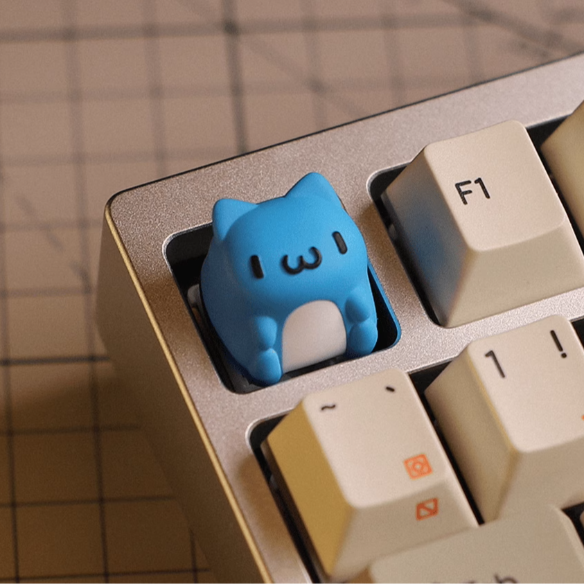 Naughty Cat Customized Personalized Keycaps Cute and Creative Resin Keycaps